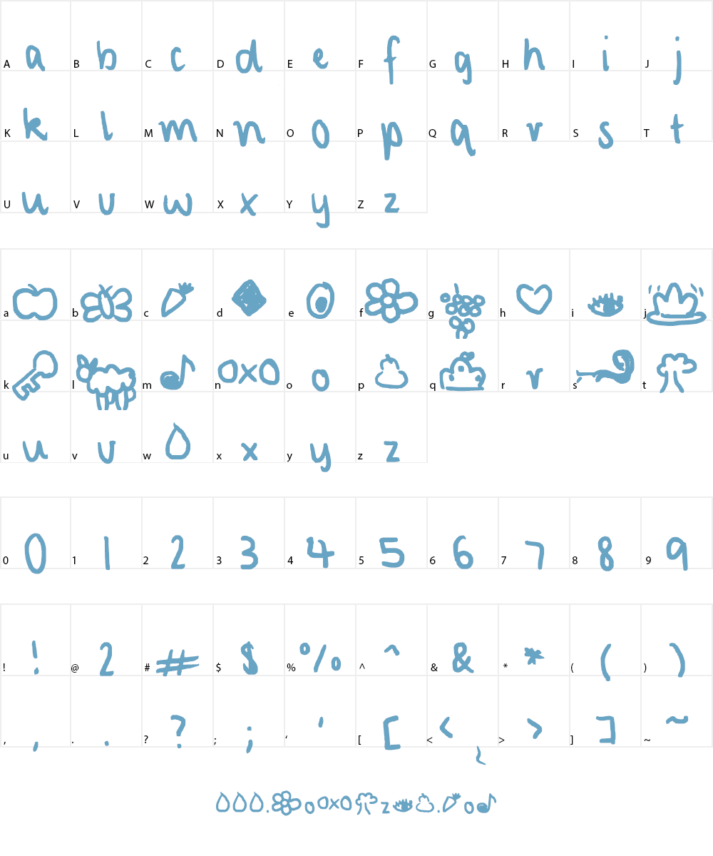 characterized Font Character